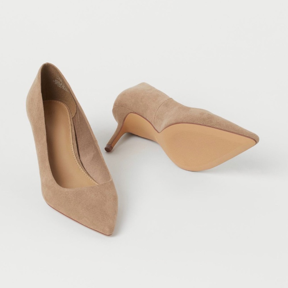 H&M dark beige pumps